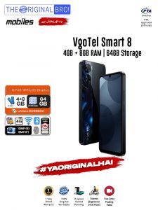 Vgotel Smart 8 - 4GB RAM - 64GB Storage - Easy Monthly Installments - PTA Approved - 1 Year Official Warranty - The Original Bro Mobiles - TOB70